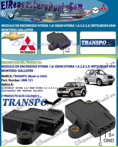 Modulo Encendido Vitara Gran Vitara Mitsubishi Van Montero