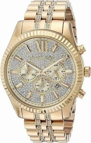Reloj michael kors hombre dorado con piedras hotsell