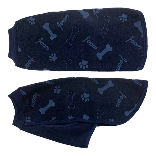 Ropa Chaleco Perro Polar Con Estampado Talle 10 =70 Cm Torso