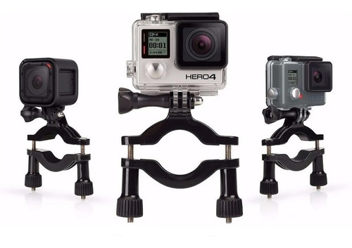 Imagen 4 de 5 de Soporte Gopro Grande Para Caño Bicicletas Motos Cuatriciclos