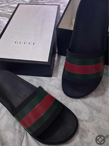 Gucci Sandalias Hombre T 10 Usa Gucci Chancla Original (Usado)