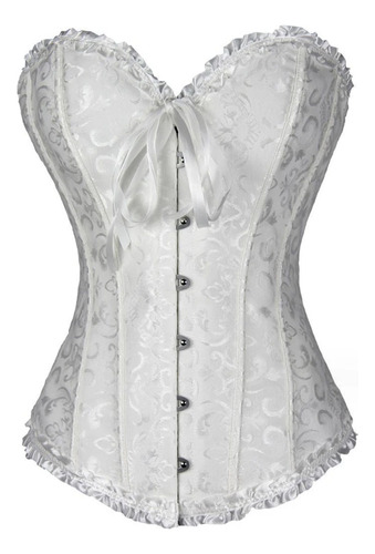 Corset Victoriano Al Busto 12 Varillas Y 6 Corchetes Abd [u]