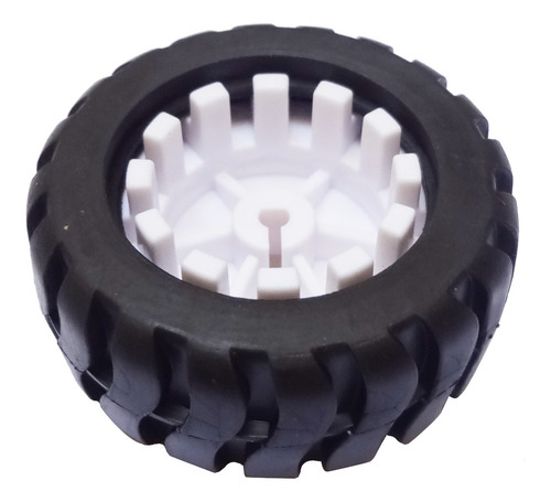 Roda Com Pneu De Borracha 42mm Para Motor N20