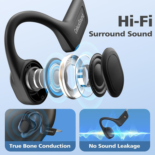 Auriculares Óseos Inalámbricos: Ligeros Y Ergonómicos