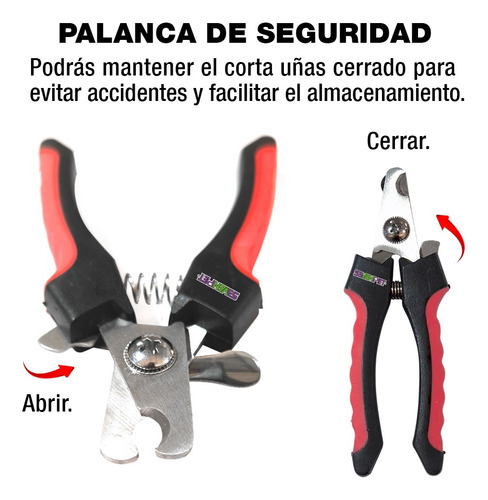 Corta Uñas Para Perro Y Gato Tipo Pinza Incluye Lima 7497