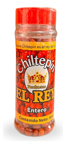 Chiltepin Entero Deshidratado De Sinaloa 40 Gramos