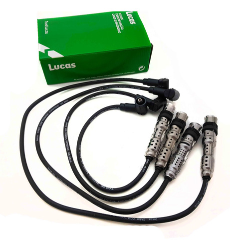 Imagen 3 de 8 de Kit Cables+bujias+bobina Volkswagen Fox 08/ 1.6