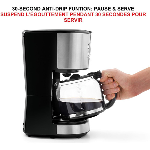 Cafetera De Goteo Programable Starfrit 12 Tazas Pantalla Lcf