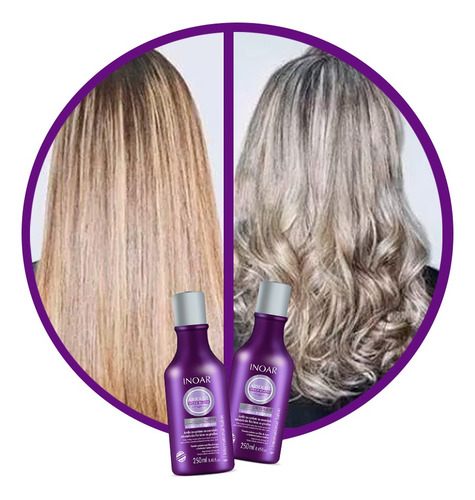 Imagem 4 de 7 de Kit Inoar Absolut Speed Blond Duo 250ml Matizador