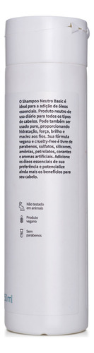 Shampoo Basic Neutro Via Aroma Óleos Essenciais Aromaterapia