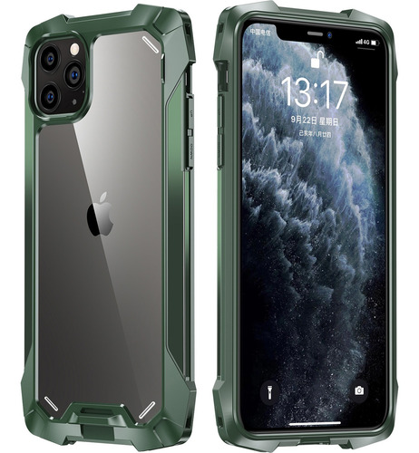 Para iPhone 12 Pro Max | Carcasa Resistente Metal Funda
