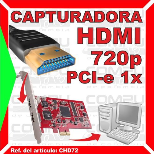 Zchd72 Capturador De Videos Hd Pcie 1x Qchd72q Computoys