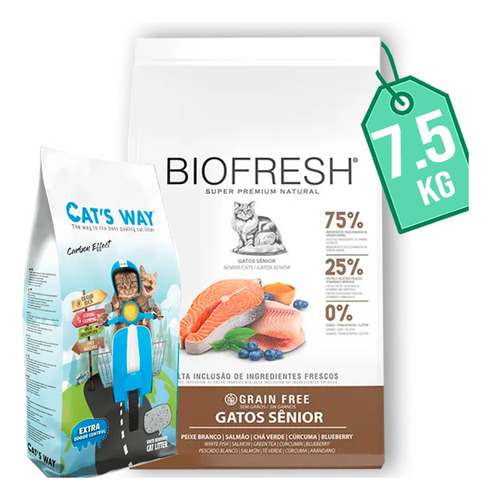 Biofresh Gato Senior Salmon 7,5 Kg + Regalo 