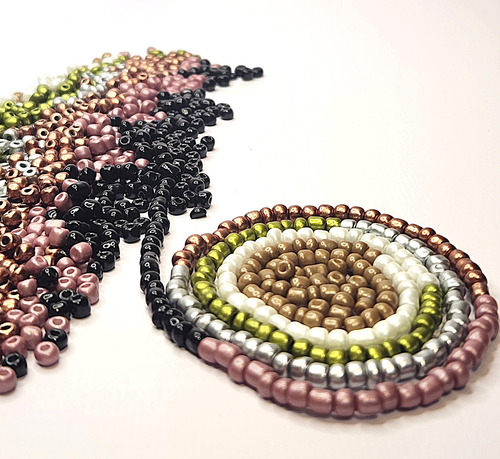 Mostacillon 100gr Esmaltado Bijou Accesorios Collar Pulsera Negro 3.5 Mm 4 Mm