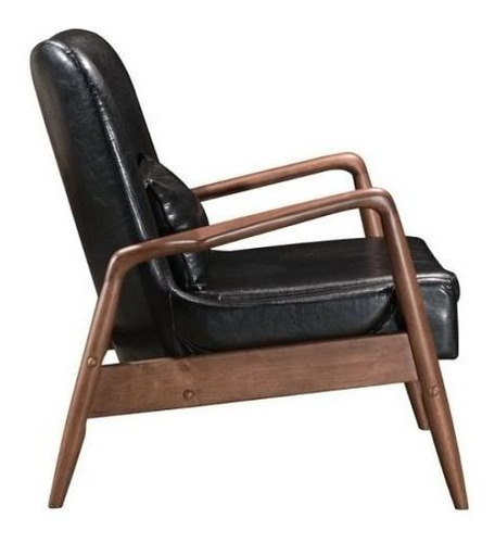 Imagen 4 de 12 de Silla Y Ottoman Modelo Bully - Negro Këssa Muebles