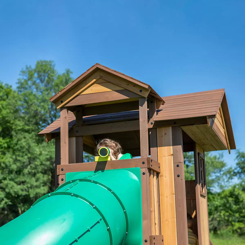 Casita De Madera Infantil Juego Para Exterior Enorme
