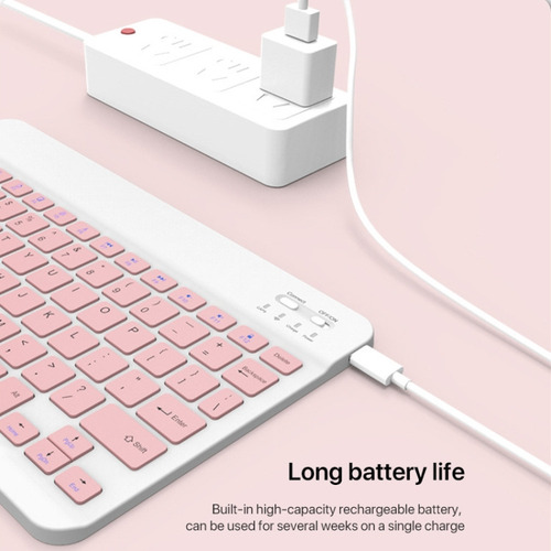 Teclado Bluetooth Inalámbrico Universal For Tableta De 10 P