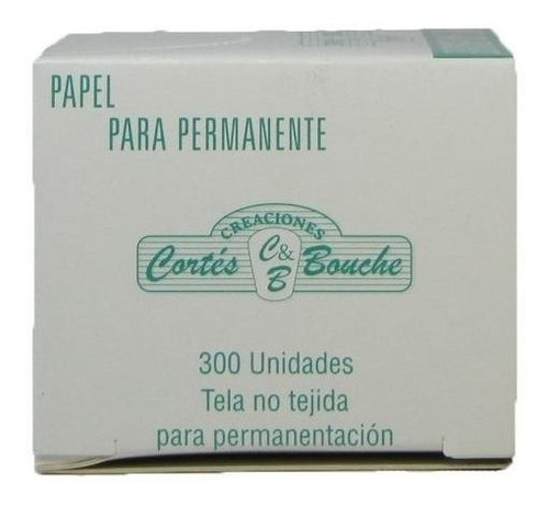 Papel Para Permanente Caja X 300 Unidades Peluquería 