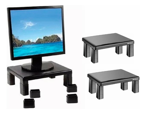 Kit 3 Suporte Notebook Monitor Laptop Desmontável P/ Mesa