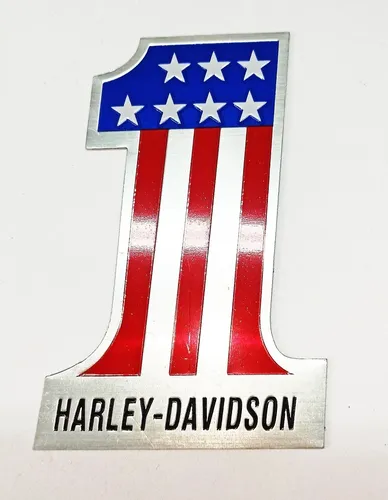 Emblema Harley Davidson Aluminio 8x12cm