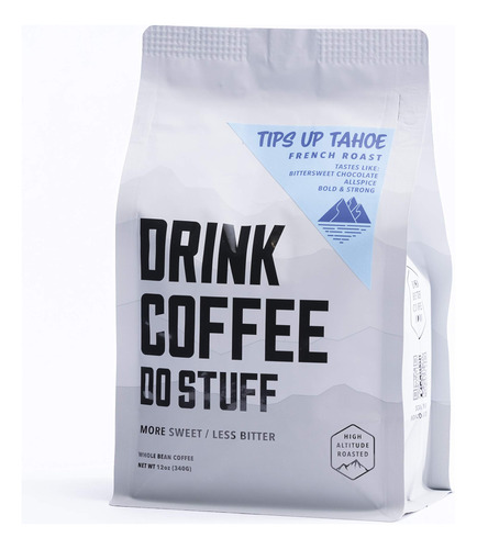 Drink Coffee Do Stuff, Tips Up Tahoe, Mezcla, Grano Entero,