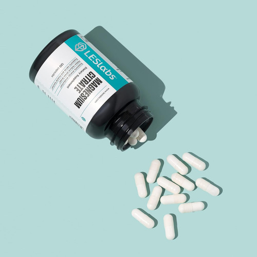 Leslabs Magnesium Citrate Sueño Reparador 120 Cáps Sabor Sin Sabor