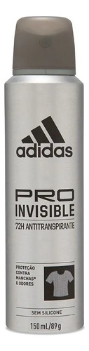 Kit C/6 Desodorante adidas Pro Invisible Masculino 48h 150ml