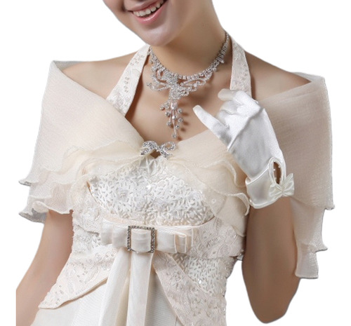 (4 #mold) Bolero De Babados Em Camadas Para O Baile De Forma