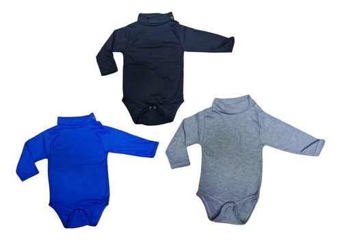 Pack 3 Body Beatle Para Bebe 100% Algodon