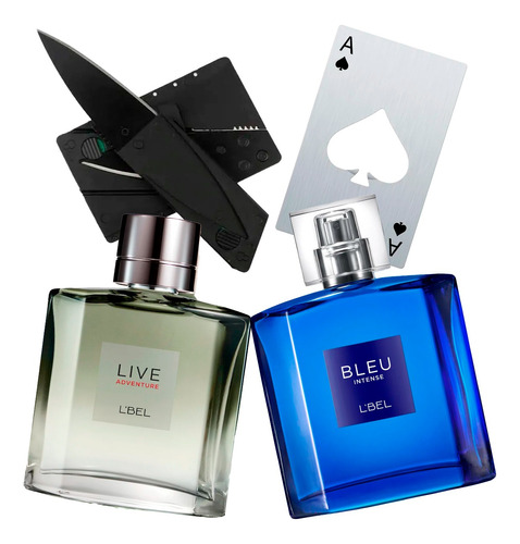 Perfume Hombre Lebel Blue Intense + Live Adventure + Regalo