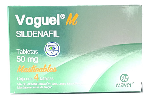 Voguel M Sildenafil 50 Mg C/4 Tabletas Maver