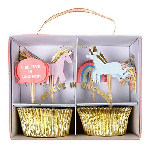 Meri Meri, Kit De Cupcakes Con Diseño De «creo En Los Unicor