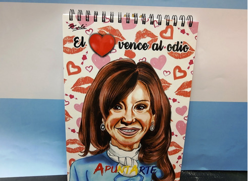 Block Espiralado Cristina Fernandez De Kirchner T/d 80 Hojas