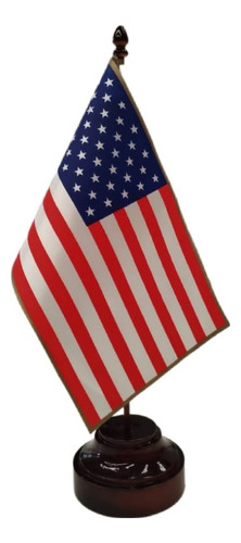 Bandera Estados Unidos , Mástil De Escritorio 
