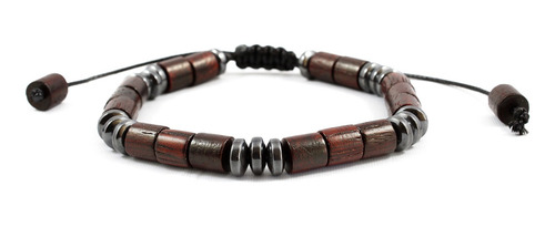 Imagen 7 de 10 de Pulseras Hombre Brazalete Madera Pulseras Piedras Naturales