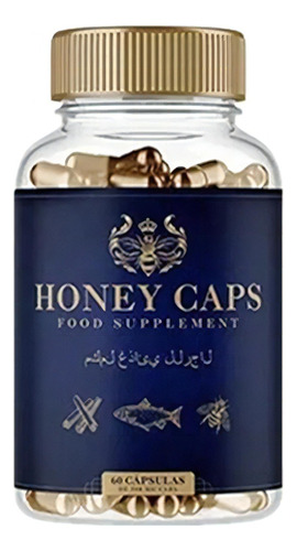 Suplemento em cápsulas Honey Caps  proteínas Honey Caps em pote de 30mL 60 un  pacote 
