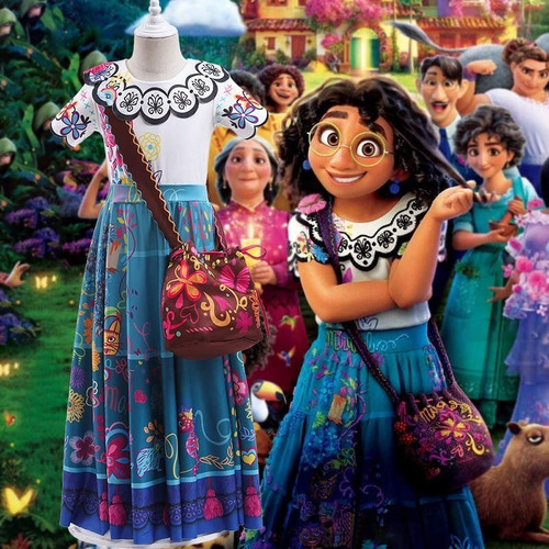 Imagen 3 de 4 de Disfraz Mirabel Encanto Importado Regalo Cumpleaños Navidad