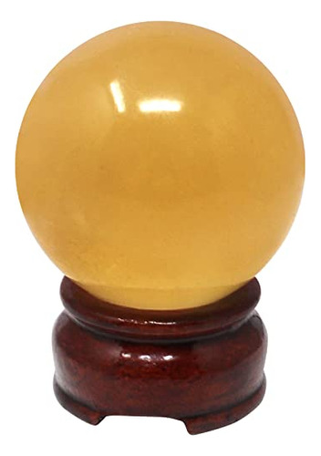 Bola De Esfera De Cristal Citrino Natural De Feng Shui De 2 