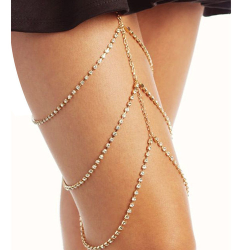 Sexy Rhinestone Leg Chain Nightclub Accessories