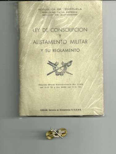 Ley De Conscripcion Militar Y Su Reglamento Incluye El Pin