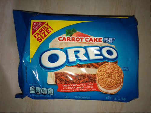 Imagen 1 de 3 de Galleta Oreo Zanahoria