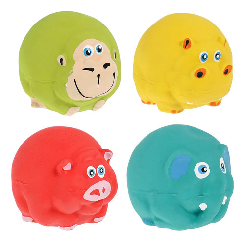 Juguetes De Látex Para Mascotas, 4 Unidades