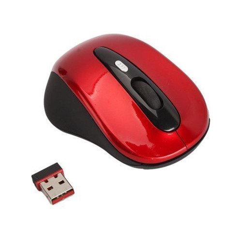 Raysourcing Wireless Usb 2.4 Mouse Optico Color Rojo