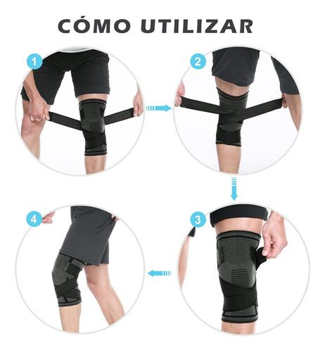 Rodilleras Deportivas Gimnasio, Rodilleras Elásticas Soporte