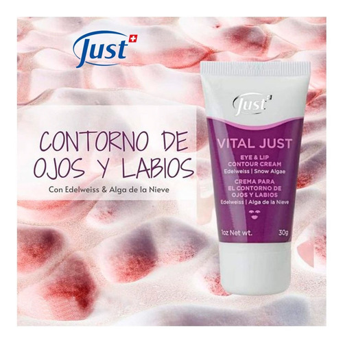 Imagen 7 de 7 de Crema Para El Contorno De Ojos Y Labios Swiss Just + Envío