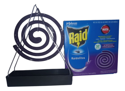 Porta Espiral + 10 Raidolitos Lavanda