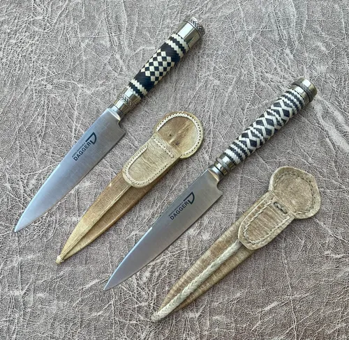 Cuchillo Verijero Alpaca & Tiento Beige