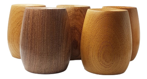 Mate De Madera Algarrobo Boca Ancho Para Pintar Grande