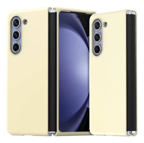 Funda Coreana Araree Para Samsung Galaxy Z Fold 5 - Crema