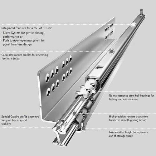 Corrediças V6 E Dobradiças Sensys - Hettich - Na Descrição